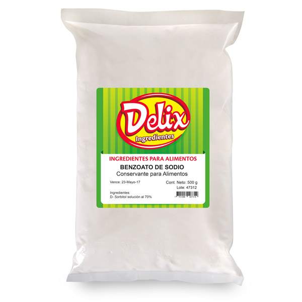 Aditivo para alimentos Benzoato de potasio marca Delix kelsis SA