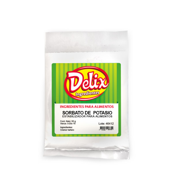 Aditivo para alimentos sorbato de potasio marca Delix kelsis SA